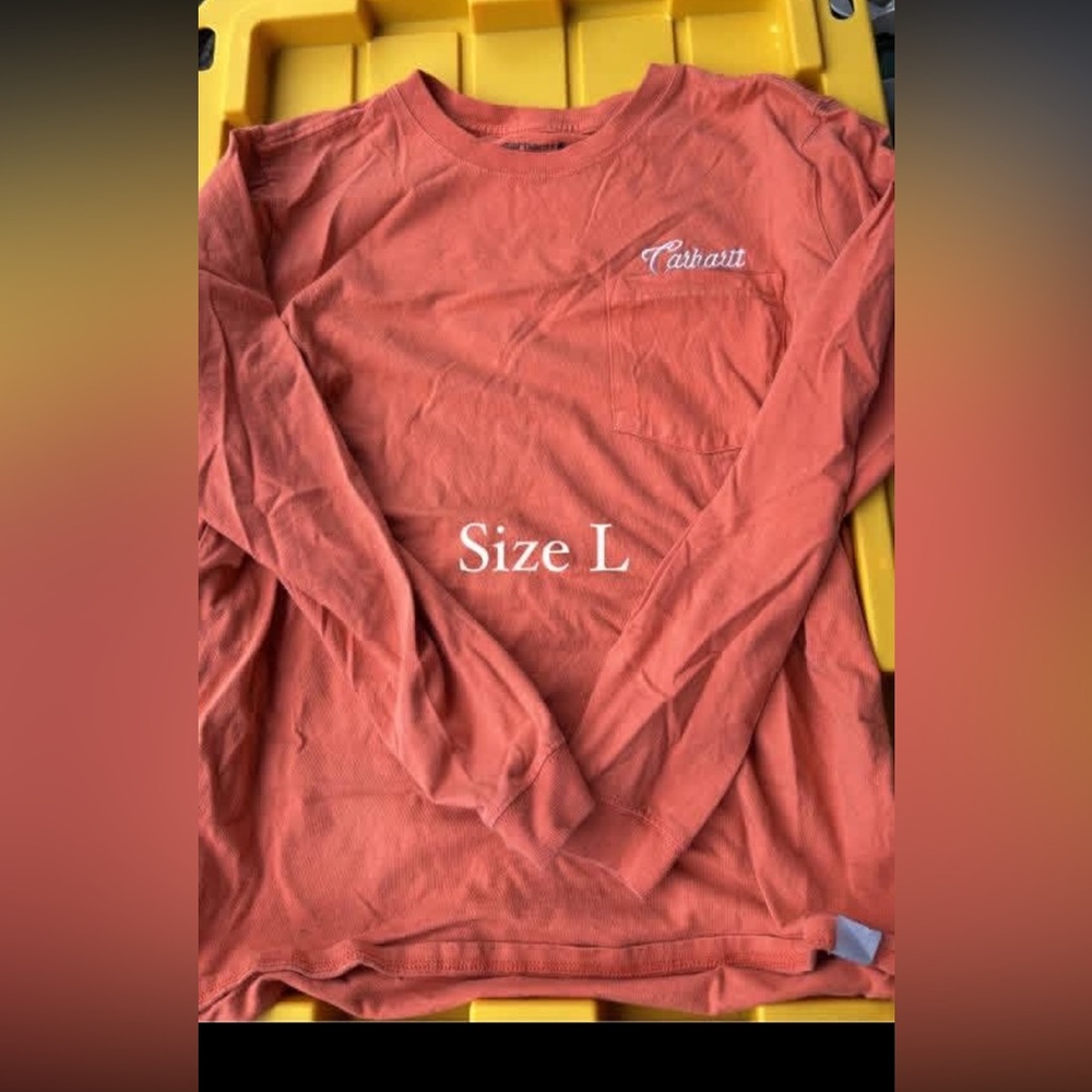 Carhartt Rust Long Sleeve Tee